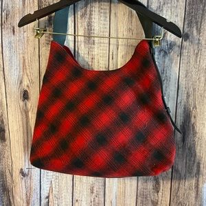 J Jill Red and Black Tote